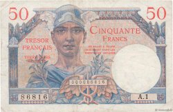 50 Francs TRÉSOR FRANÇAIS FRANCIA  1947 VF.31.01 BC+