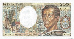 200 Francs MONTESQUIEU FRANCE  1981 F.70.01 UNC-