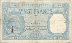 20 Francs BAYARD FRANCIA  1917 F.11.02 q.MB