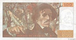 100 Francs DELACROIX modifié FRANKREICH  1978 F.69.01f SS