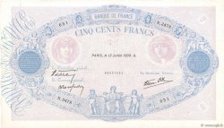 500 Francs BLEU ET ROSE modifié FRANCIA  1939 F.31.36