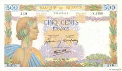500 Francs LA PAIX FRANCIA  1941 F.32.22 MBC+