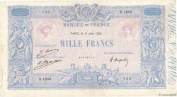 1000 Francs BLEU ET ROSE FRANKREICH  1925 F.36.41 fS