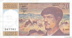 20 Francs DEBUSSY FRANCIA  1980 F.66.01 BB