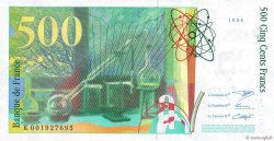500 Francs PIERRE ET MARIE CURIE FRANKREICH  1994 F.76.01 VZ+