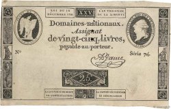 25 Livres FRANCE  1791 Ass.22a F