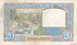 20 Francs TRAVAIL ET SCIENCE FRANCE  1941 F.12.20 VF-