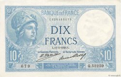 10 Francs MINERVE FRANCE  1928 F.06.13 XF+