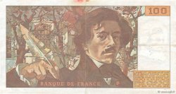 100 Francs DELACROIX FRANCE  1978 F.68.01 VF