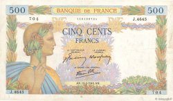 500 Francs LA PAIX FRANCIA  1942 F.32.29 MBC