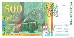 500 Francs PIERRE ET MARIE CURIE FRANKREICH  1995 F.76.02 VZ+