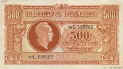 500 Francs MARIANNE fabrication anglaise FRANCIA  1945 VF.11.01 BB