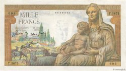 1000 Francs DÉESSE DÉMÉTER FRANKREICH  1943 F.40.17 fVZ