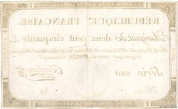 250 Livres FRANCIA  1793 Ass.45a MBC