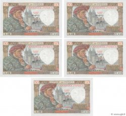 50 Francs JACQUES CŒUR Consécutifs FRANCE  1941 F.19.17 UNC