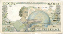 10000 Francs GÉNIE FRANÇAIS FRANKREICH  1951 F.50.51 SGE
