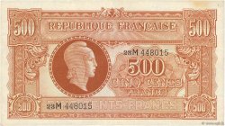 500 Francs MARIANNE fabrication anglaise FRANKREICH  1945 VF.11.02 fSS