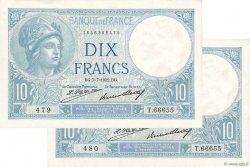 10 Francs MINERVE Consécutifs FRANCE  1932 F.06.16 SPL
