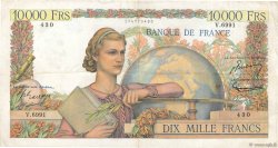10000 Francs GÉNIE FRANÇAIS FRANCE  1954 F.50.71 TB+