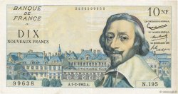 10 Nouveaux Francs RICHELIEU FRANCE  1962 F.57.17