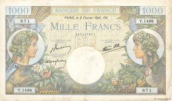 1000 Francs COMMERCE ET INDUSTRIE FRANCE  1941 F.39.04 pr.TTB