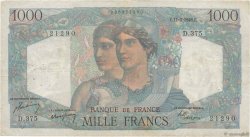 1000 Francs MINERVE ET HERCULE FRANCE  1948 F.41.19 TB