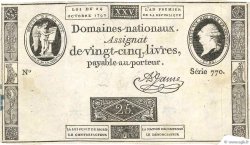 25 Livres FRANCE  1792 Ass.37a pr.TB