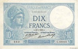 10 Francs MINERVE FRANCE  1928 F.06.13 TTB
