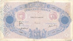 500 Francs BLEU ET ROSE FRANCIA  1917 F.30.23 RC+