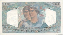 1000 Francs MINERVE ET HERCULE FRANCE  1945 F.41.01 SUP