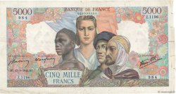 5000 Francs EMPIRE FRANÇAIS FRANCE  1945 F.47.43 TB