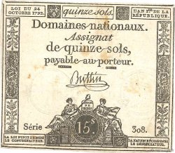 15 Sols FRANCIA  1792 Ass.35a MBC
