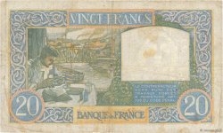 20 Francs TRAVAIL ET SCIENCE FRANCE  1941 F.12.12 pr.TB