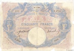 50 Francs BLEU ET ROSE FRANCE  1913 F.14.26 AB