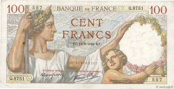 100 Francs SULLY FRANCE  1940 F.26.25