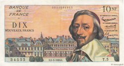 10 Nouveaux Francs RICHELIEU FRANCIA  1959 F.57.01 BB