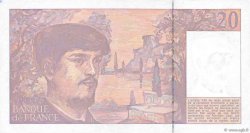 20 Francs DEBUSSY à fil de sécurité FRANCE  1991 F.66bis.02 SUP+
