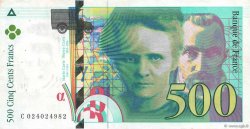 500 Francs PIERRE ET MARIE CURIE FRANCE  1994 F.76.01 pr.TTB