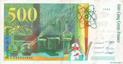 500 Francs PIERRE ET MARIE CURIE FRANCE  1994 F.76.01 pr.TTB