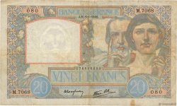 20 Francs TRAVAIL ET SCIENCE FRANCE  1942 F.12.21 pr.TB
