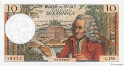 10 Francs VOLTAIRE FRANCE  1965 F.62.17 SUP+