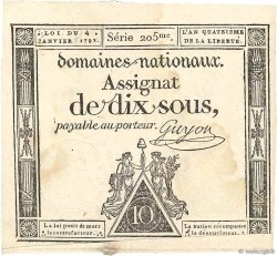 10 Sous FRANCE  1792 Ass.23a