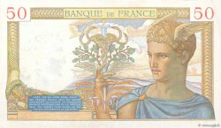 50 Francs CÉRÈS modifié FRANCE  1939 F.18.32 TTB