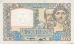 20 Francs TRAVAIL ET SCIENCE FRANKREICH  1940 F.12.08 fVZ