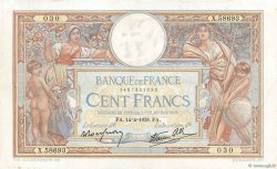 100 Francs LUC OLIVIER MERSON type modifié FRANCE  1938 F.25.15 pr.TTB