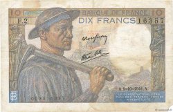 10 Francs MINEUR FRANCE  1941 F.08.02 pr.TB