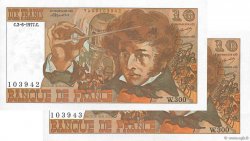 10 Francs BERLIOZ Consécutifs FRANCE  1977 F.63.22 SUP+