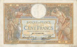 100 Francs LUC OLIVIER MERSON type modifié FRANCE  1939 F.25.45 TB