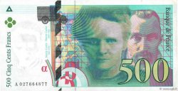 500 Francs PIERRE ET MARIE CURIE FRANCE  1994 F.76.01 TTB
