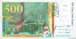 500 Francs PIERRE ET MARIE CURIE FRANCE  1994 F.76.01 TTB